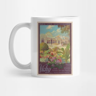 Vichy France Railroad Vintage Poster 1925 Mug